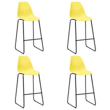 UnfadeMemory Set da Bar Set Mobili da Bar Tavolo 5 pz in Plastica Giallo