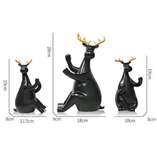 Semplicità Alla Moda (Ristorante Nero Portabottiglie Decorazioni per Raffreddamento Del Vino Ornamenti Decorati in Stile Scandinavo Decorazioni per la Casa Creative Cervi 39,5 * 9 * 28 cm Bello Ed El