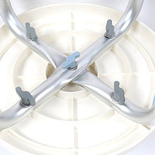 JUEYAN Sgabello da bagno per doccia, altezza regolabile, con maniglia di sicurezza, antiscivolo, girevole a 360°, colore: bianco