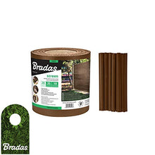 Bradas 0278 - Nastro per recinzione, 19 cm x 35 m, marrone