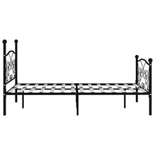 SKM Giroletto con Doghe Nero in Metallo 160x200 cm (22kg)