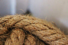 Tappo porta pesato su sfere in corda naturale rustica pesante