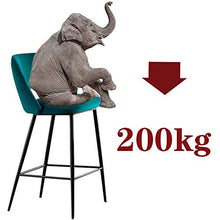 Y&MoD Sgabelli da Bar in Velluto Sedie Cucina Alta con Schienale e Gambe Metallo,Poggiapiedi Placcato Oro per Bar, Caffè,Carico massimo 130 kg/H