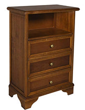 Dmora Comodino 1 vano + 3 cassetti, Legno-cm. 51 x 61 x 29 cm