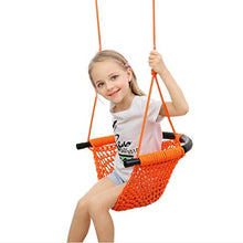 Wtbew-u Ascensori Esterni Altalena Sicura per Bambini, Adatta per Interni, Esterni, Parco Giochi, Giardino-Arancio Agitare per Giocare