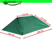 fregaren.de - Tetto di ricambio per gazebo 3 x 4 m, sabbia anticata, impermeabile, materiale: Panama PCV Soft 370 g/m², modello 9 (verde)