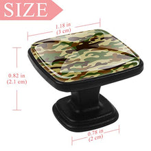 Sfondo mimetico militare Pomelli per Porta Set di 4 Pomelli per Mobili Manopole per Cassetti Cucina Armadio Vetro