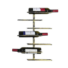 ACUIPP Portabottiglie da parete per 7 bottiglie (Iron Art) | Portabottiglie moderno ed elegante con design in avanti ideale per scaffali per ristoranti bar Arredamento per la casa quotidiano ecc Dfvv