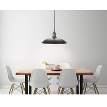 Smartwares Lampada a Sospensione Stile Industriale E27, 60 W, Nero, 32 x 32 x 8 cm