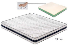 SARDAMATERASSI Letto matrimoniale con box contenitore + materasso memory 21 cm ortopedico +coppia guanciali memory saponetta sfoderabili
