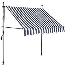 vidaXL Tenda da Sole Retrattile Manuale con LED 300 cm Crema