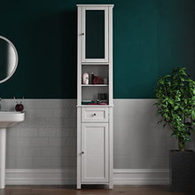 Bath Vida armadietto Milano Alto da Bagno con Specchio, Colore Bianco