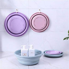 MISDD Silicone di Modo for Campeggio Pieghevole Lavabo Pieghevole Benna/Piatto Vasca Fredda Solid Lavabo (Color : Purple)