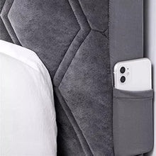 uyeoco Copertura per Testiera per Letto Copri Testata Letto Matrimoniale/Singolo Premium Imbottita Elastica Copritestata Letto Velluto Fodera Protezione Anti-collisione Cuscino