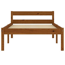 FAMIROSA Giroletto con 2 Cassetti Marrone Miele Legno di Pino 90x200 cm-0519