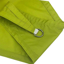 WWYL, tenda parasole impermeabile, tenda da sole con protezione dai raggi UV, 98% per esterni, giardino, terrazza (con corda gratuita) (3 x 3 x 3 m, giallo-verde)