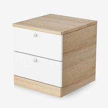 Comodini camera Grana Del Legno Comodino Con 2 Cassetti Camera Comodino - Comodini Mobili Ed Estremità Di Accento Della Tabella Toracica For Casa Camera Accessories Lampada da comodino per scrivania
