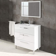 13Casa Atena B10 Set Mobile Bagno + Specchio, Melamina, 80 x 45 x 86 cm