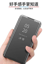 Nadoli Custodia per Samsung Galaxy A12,Chiaro Specchio Stand Protezione Libro Portafoglio Cover Custodia in Pelle Difficile PC Copertura,Argento