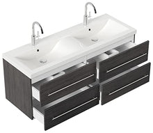 Set di mobili da bagno PersepolisXL Antrc. vetado con 2 colonne e specchio a LED