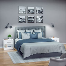 Casaria Set 2 Comodini Cassetto Ripiano d' Appoggio 41x39x28 cm Legno Comò Notte Camera Letto Bianco
