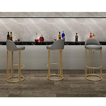 Sgabello da bar in ferro battuto, schienale alto moderno (dimensioni: 75 cm)