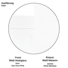 trendteam smart living Armadietto con Specchio, Bianco, 60 x 74 x 18 cm