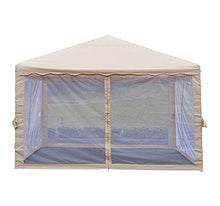 Outsunny Gazebo Tendone da Giardino Impermeabile in Poliestere Beige, 365 x 365cm