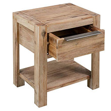 Tidyard Comodino 2 pz Rustichi in Legno Massello di Acacia 40x30x48 cm,Comodini con Cassetto,Comodini Camera da Letto,Comodini Cameretta,Comodini Classico,Comodini Porta Telefono e Lampada