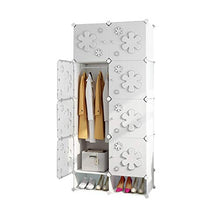 Armadietto per appendere vestiti combinati, per risparmiare spazio, ideale per riporre oggetti a cubo, armadio Rollsnownow (dimensioni: 75 x 165 x 47 cm)