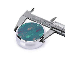 Beta Fish Mark Ashkenazi - Contenitore rotondo per pillole con 3 scomparti, in metallo, per medicina e vitamina