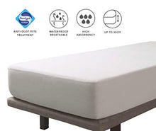Tural - Coprimaterasso antiacaro una Piazza e Mezza, impermeabile e traspirante. Coprimaterasso con tessuto a maglia di cotone 100%. Protezione contro acari, batteri e funghi. Dimensioni 120x200 cm
