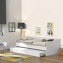 Letto a rotelle - 2 molle - 1 letto a cassetto 90x200 Weber Industries Sweet - Bianco