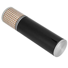 Scatola per sigari Tubi per sigari Accessori per sigari Portasigari Lega di zinco per conservare 3 sigari(black)