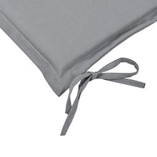 FAMIROSA Cuscino per Panca da Giardino Grigio 100x50x3 cm