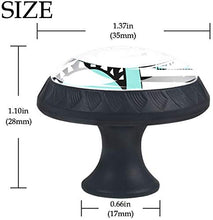 Squalo a strisce Pomelli per Porta Set di 4 Pomelli per Mobili Manopole per Cassetti Cucina Armadio Vetro
