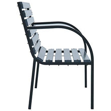 VidaXL - Panca da giardino, 120 cm, colore: Grigio legno