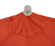 Ombrellone da balcone salvaspazio Parla Plus 135x260x252cm ~ arancio senza base
