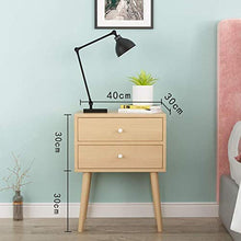 Comodino LHY- Comodino a base di legno, resistente, adatto per camera da letto, soggiorno, ecc. D