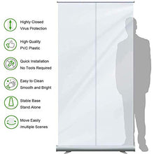 WLHER Partition Schermi divisori di Protezione dallo starnuto, Pellicola Trasparente Verticale antispruzzo, Adatto per Bar, Receptionist, uffici, 80 * 200cm