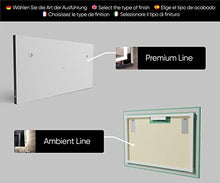 FORAM Personalizza Controluce LED Specchio - su Misura - con Interruttore e Accessori Caldo - Freddo Bianco L02
