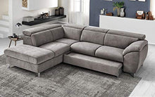 Dafnedesign.Com - Divano angolare 3 posti con penisola a Sinistra - Colore: Platino - cm. 271 x 222 x 94h