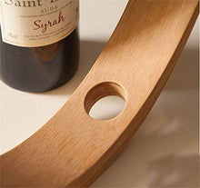 COLiJOL Portabottiglie per Vino a Bottiglia Singola Portabottiglie per Vino con Bilanciamento Espositore da Banco Espositore in Bambù