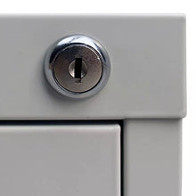 vidaXL Schedario con 3 Cassetti Acciaio Grigio Archivio Classificatore Ufficio