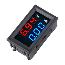 KinshopS Misuratore di voltmetro CC 100V 10A Amperometro Blu + LED Rosso Dual Digital Volt Meter Gauge