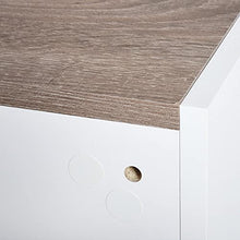 giordano shop Set 2 Comodini Sospesi 46x30x30 cm in Truciolato Rovere e Bianco