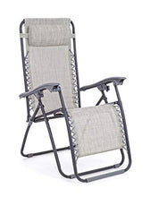 Bizzotto Sedia A Sdraio Firenze Antracite-Telo Grigio Yes EVERYADAY