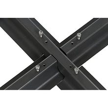 Siena Garden Stahlkreuz Croce in Acciaio per Supporto ombrellone, Nero, 100x100x6 cm