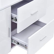 SKM Credenza Bianca 160x40x70 cm in MDF