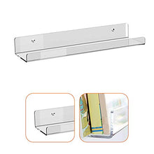 WMSD 1Pcs Scaffale per Libri da Ufficio a casa Scaffale per Libri da Parete in Acrilico Scaffale per mensole Galleggiante Scaffale per Bambini Scaffale per spezie Invisibile Scaffale